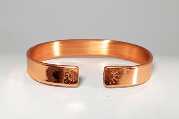 Copper Zinc Bangle - Flat