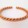 Heavy Twisted Wire Bangle - Copper