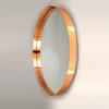 Round Copper Wall Mirror