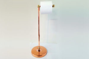 Copper & Brass Toilet Roll Holder