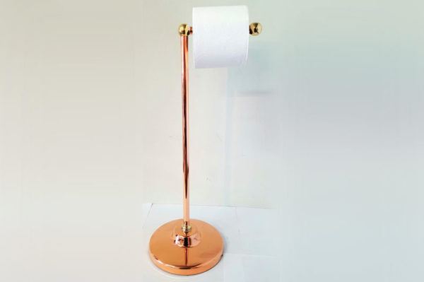 Copper & Brass Toilet Roll Holder